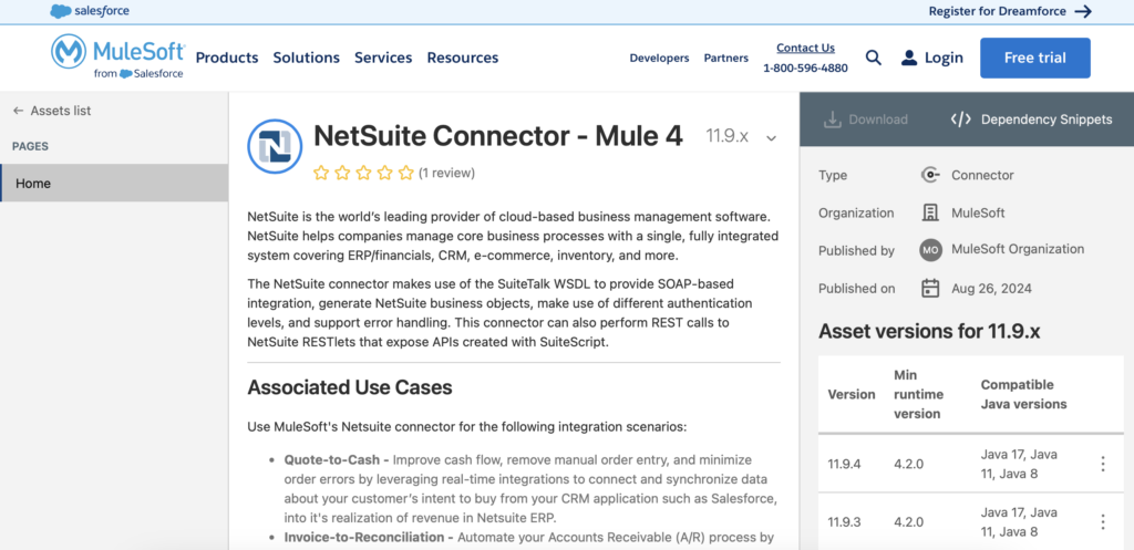 MuleSoft NetSuite Connector