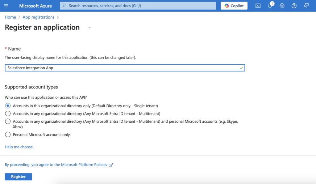 Azure App Registration