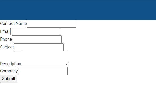 Standard Salesforce web form without customization