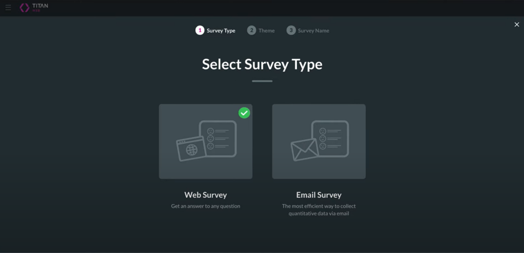 TITAN Survey for Salesforce Types of Surveys