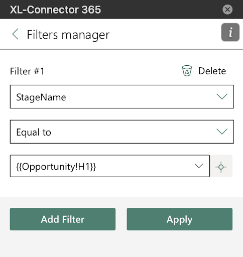 filters manager