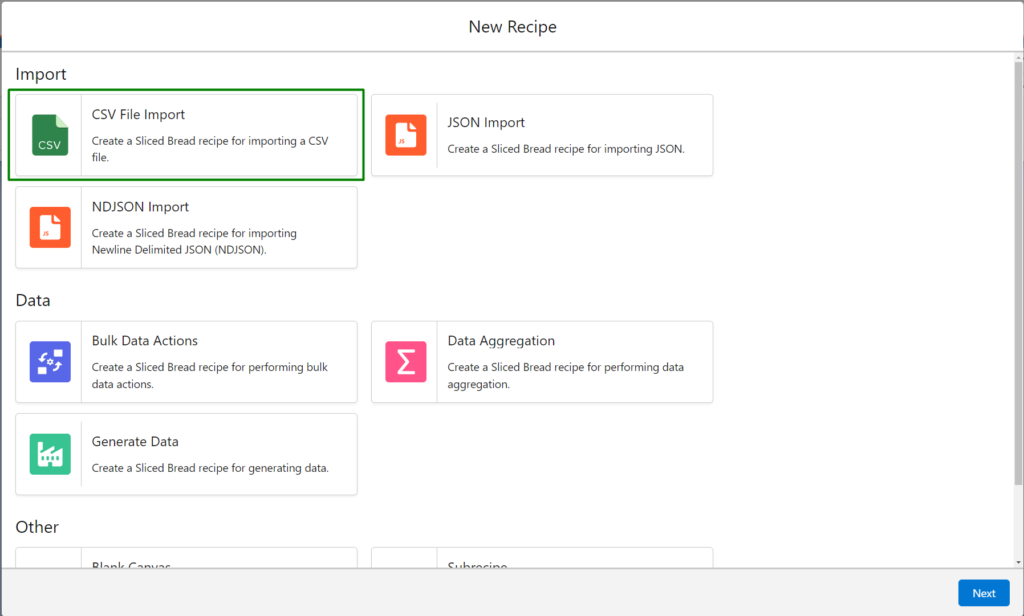 CSV File Import