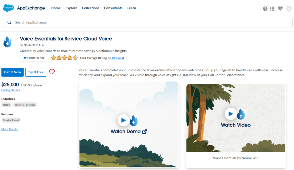 NeuraFlash Voice Essentials for Salesforce Integration