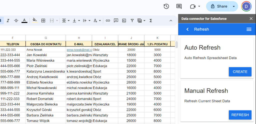 Schedule Data Refreshes