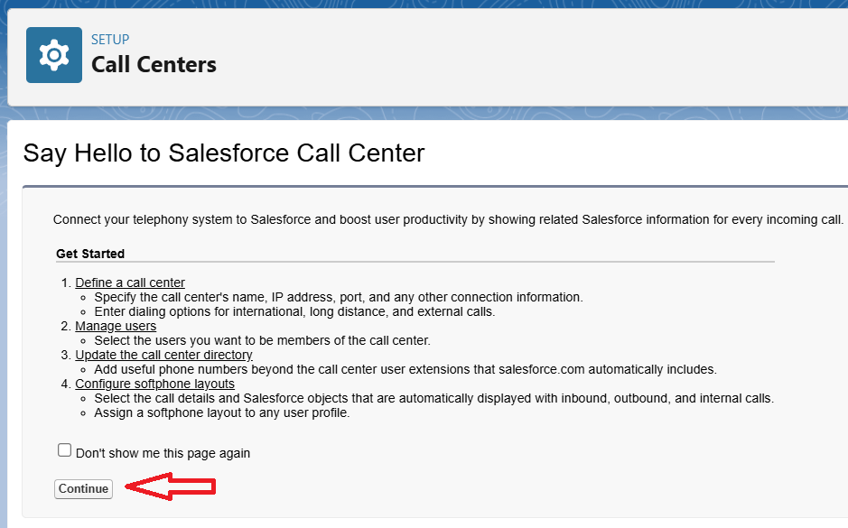 Call Center in Salesforce