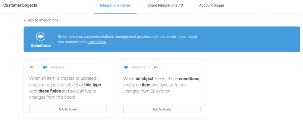 Choosing of Integration Recipe