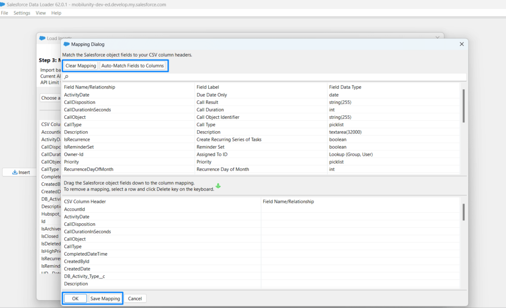 Field Mapping Templates