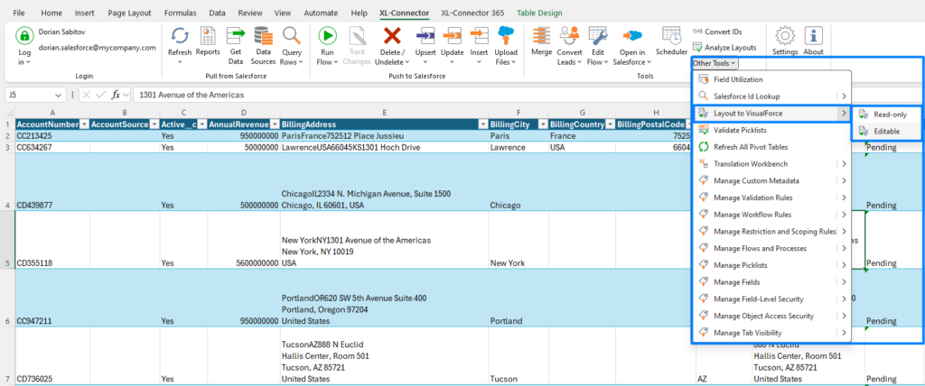 Layout to VisualForce