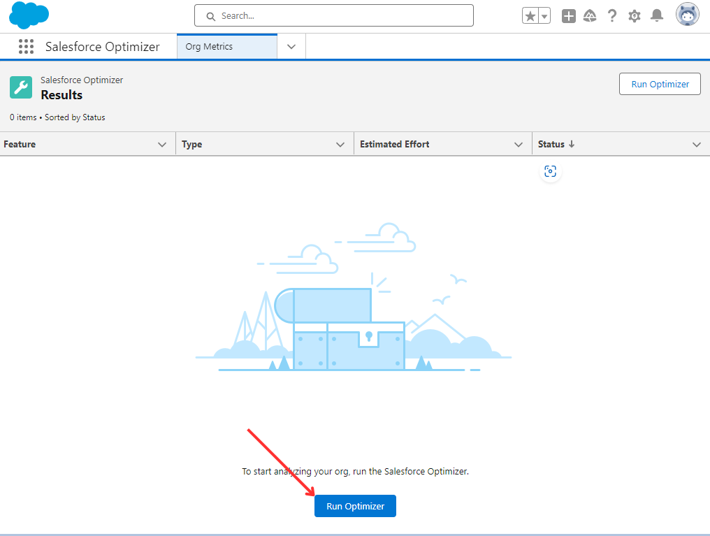 Running Salesforce Optimizer Step 2