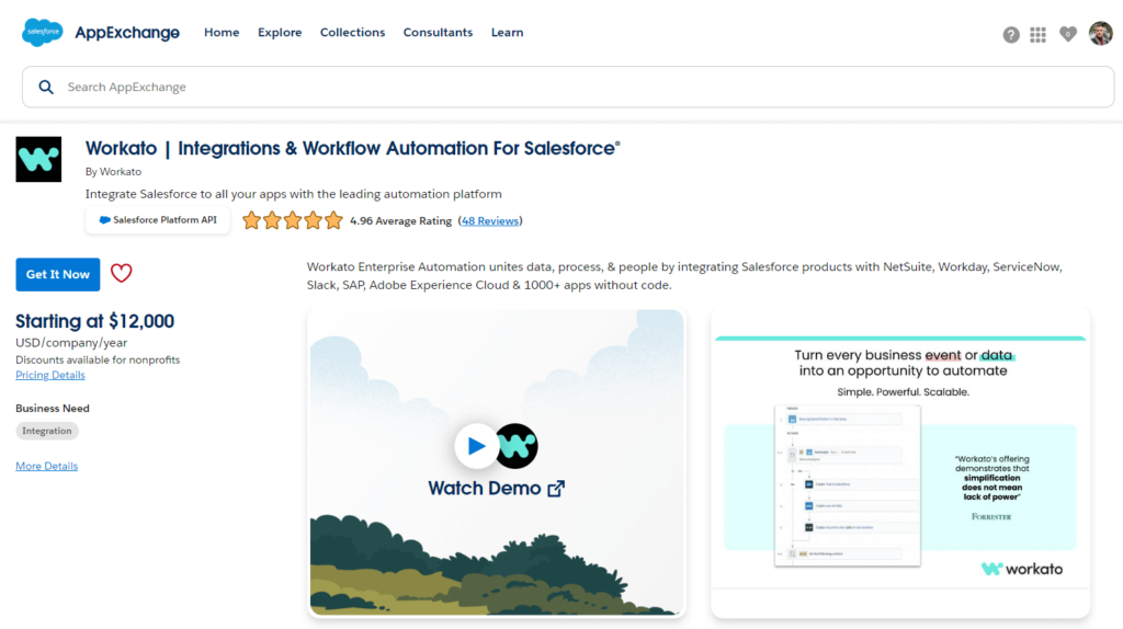 Workato | Integrations & Workflow Automation For Salesforce® by Workato