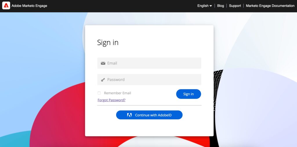 Adobe Marketo Engage Sing In