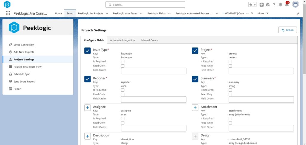 Configuring Fields