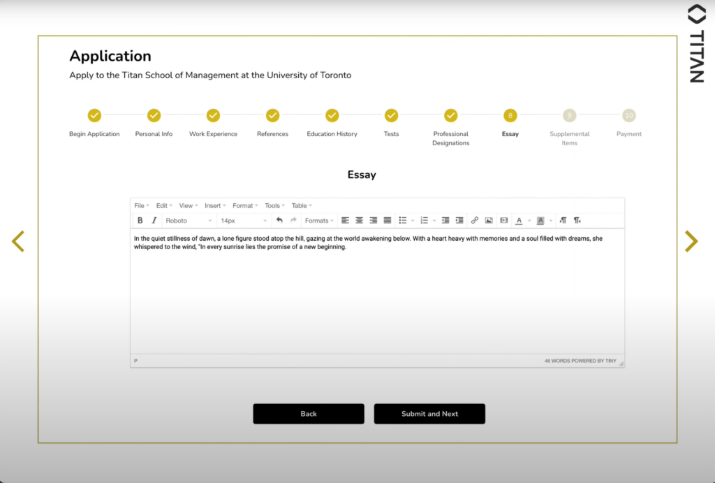 Essay Submission with Version Control