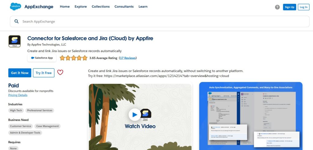 Jira Cloud for Salesforce app