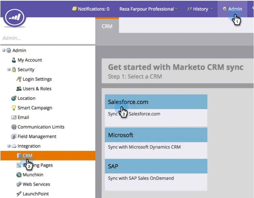 Marketo CRM Sync