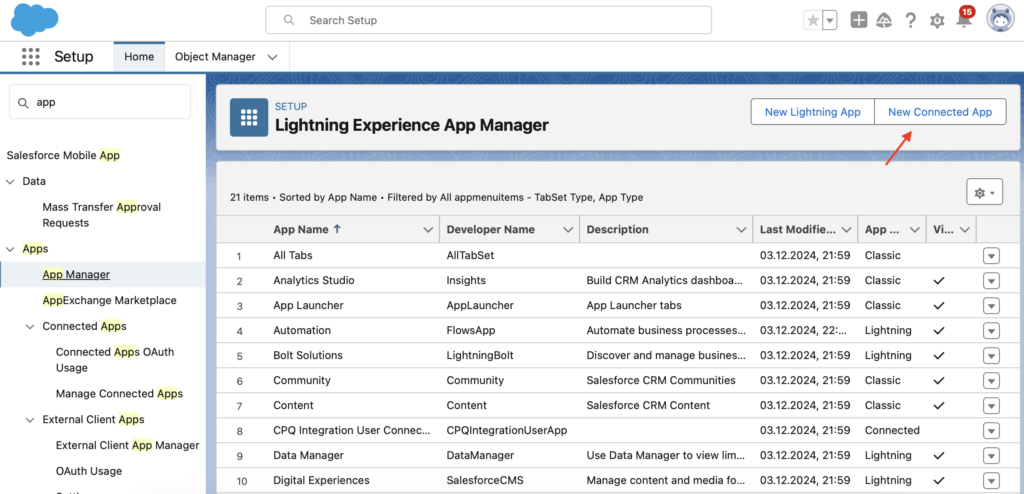 Salesforce App Manager