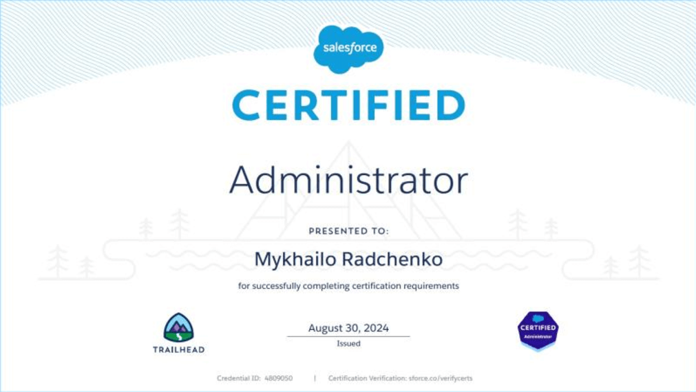 Salesforce Certified Administrator