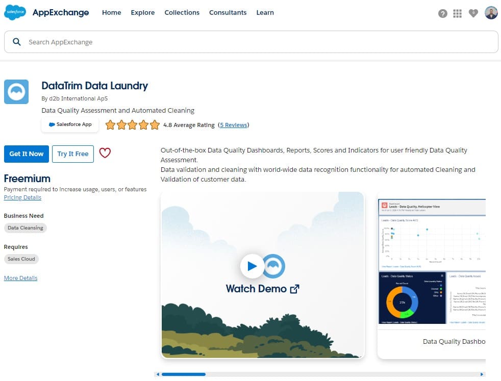 DataTrim Data Laundry on AppExchange