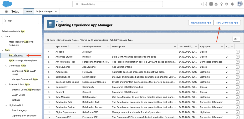 Salesforce App Manager