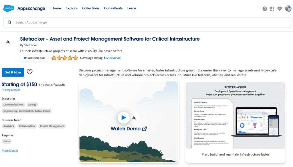 Sitetracker – Asset and Project Management Software for Critical Infrastructure app