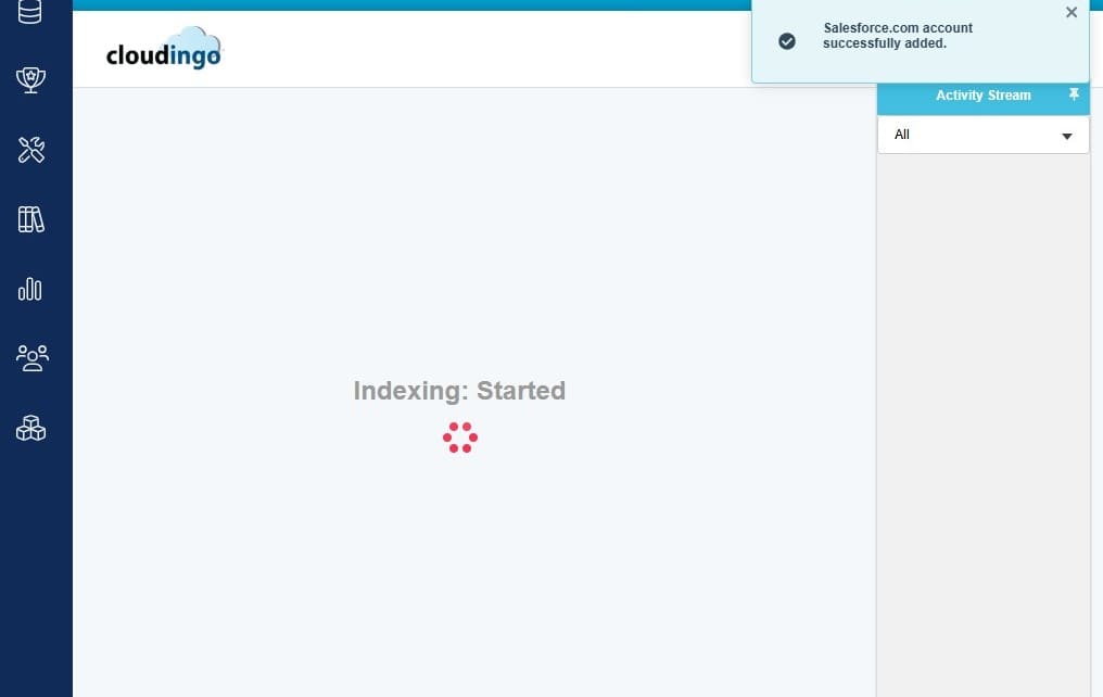 Cloudingo Starts Analyzing Your Records in the Salesforce Org_