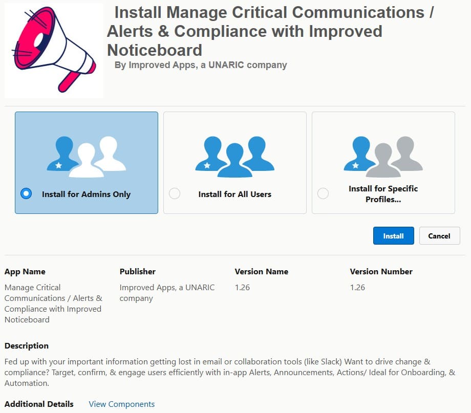 Process of Installing the Improved Noticeboard App